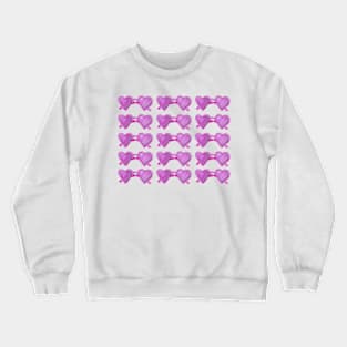 Heart glasses watercolor pattern Crewneck Sweatshirt